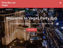 Tablet Screenshot of partybuslasvegasnevada.com